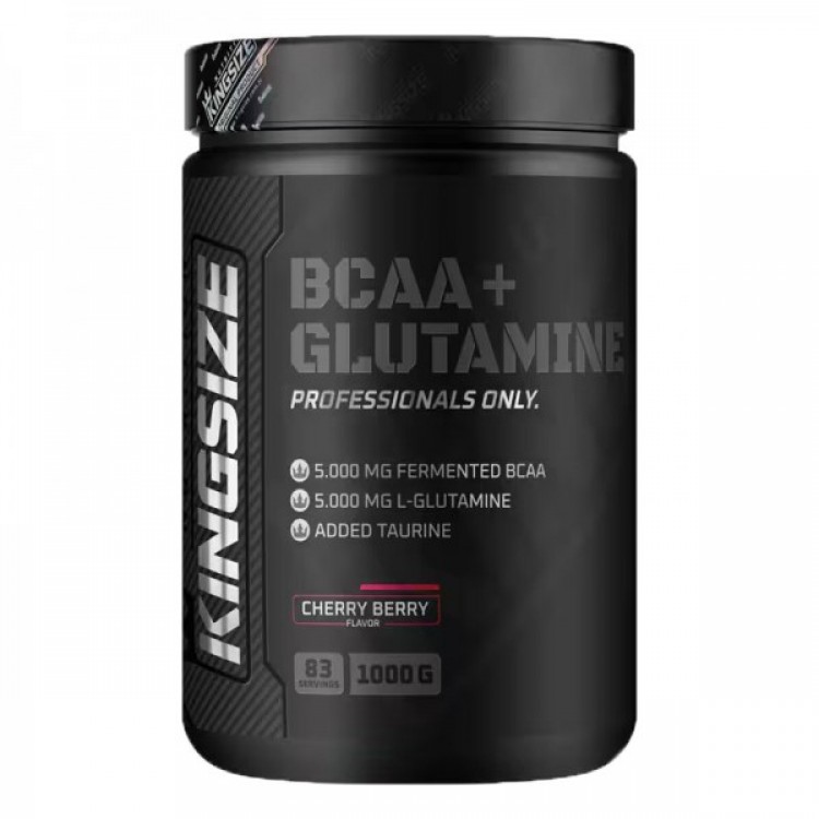 KİNGSİZE NUTRİTİON BCAA + GLUTAMINE POWDER 1000 GR KIRMIZI MEYVELER