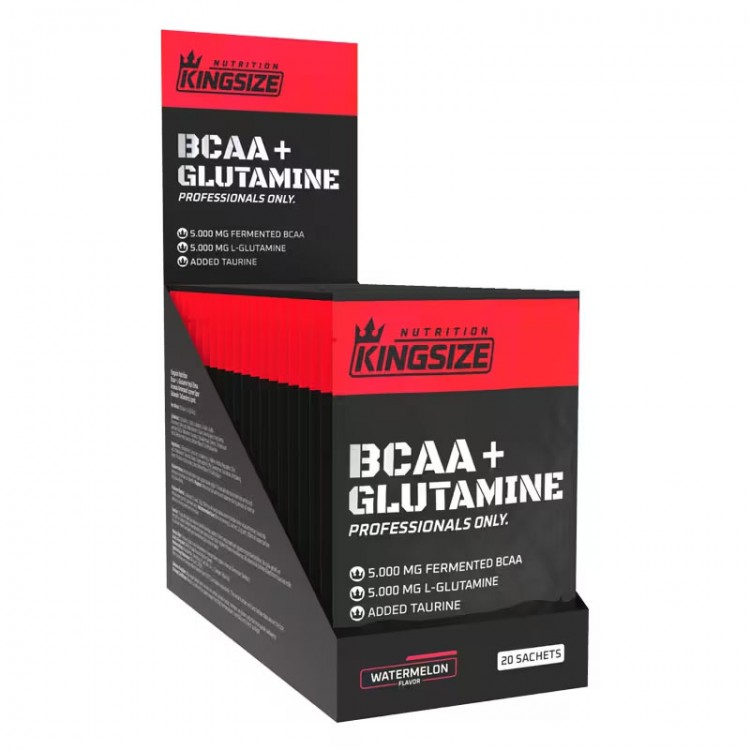 KİNGSİZE NUTRİTİON BCAA + GLUTAMINE PODER 12 GR 20 SAŞE KARPUZ