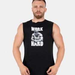 GWP WORK HARD SIFIR KOL T-SHIRT