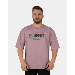 GWP “Muscles Installing” Oversize T-Shirt – Lila