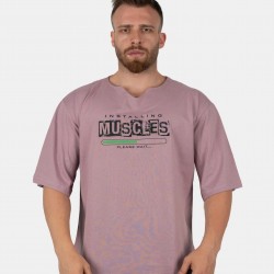 GWP “Muscles Installing” Oversize T-Shirt – Lila