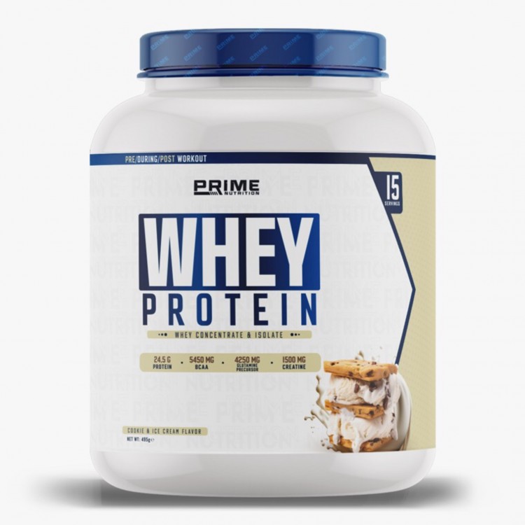PRİME NUTRİTİON WHEY PROTEİN 495 GR COOKIE CREAM