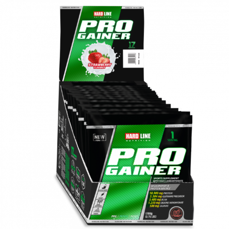 HARDLİNE PROGAİNER 1700 GR - 17 PAKET ÇİLEK HARDLİNE PROGAİNER 1700 GR - 17 PAKET ÇİLEK