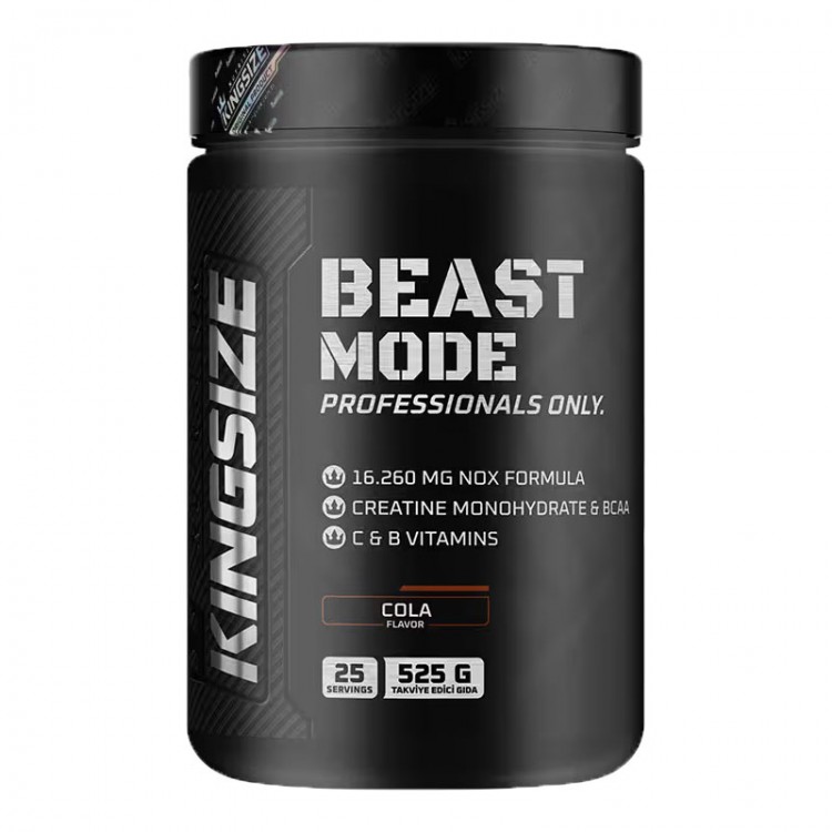 KİNGSİZE NUTRİTİON BEAST MODE 525 GR KOLA