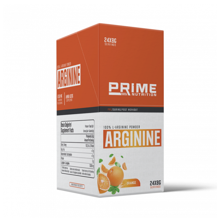 PRİME NUTRİTİON L-ARGİNİNE 192 GR (8 GR) - 24 ADET PORTAKAL