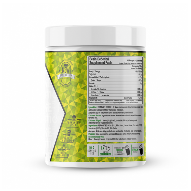 PRİME NUTRİTİON BCAA 2:1:1 420 GR COOL LIME