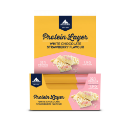 MULTİPOWER PROTEİN LAYER BAR(50 GR) - 18 ADET BEYAZ ÇİKOLATA ÇİLEK