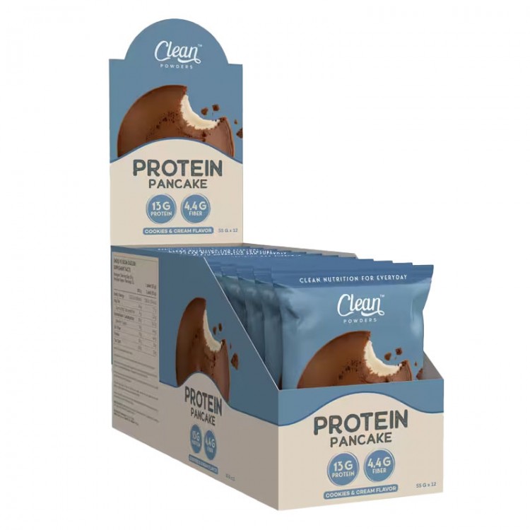 CLEAN POWDERS PROTEİN PANCAKE 55 GR 12 ADET