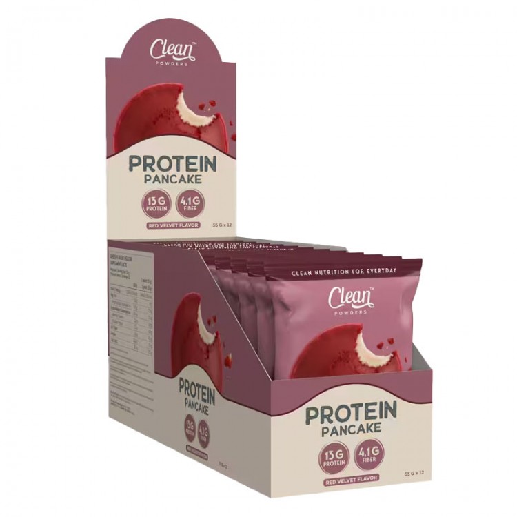 CLEAN POWDERS PROTEİN PANCAKE 55 GR 12 ADET