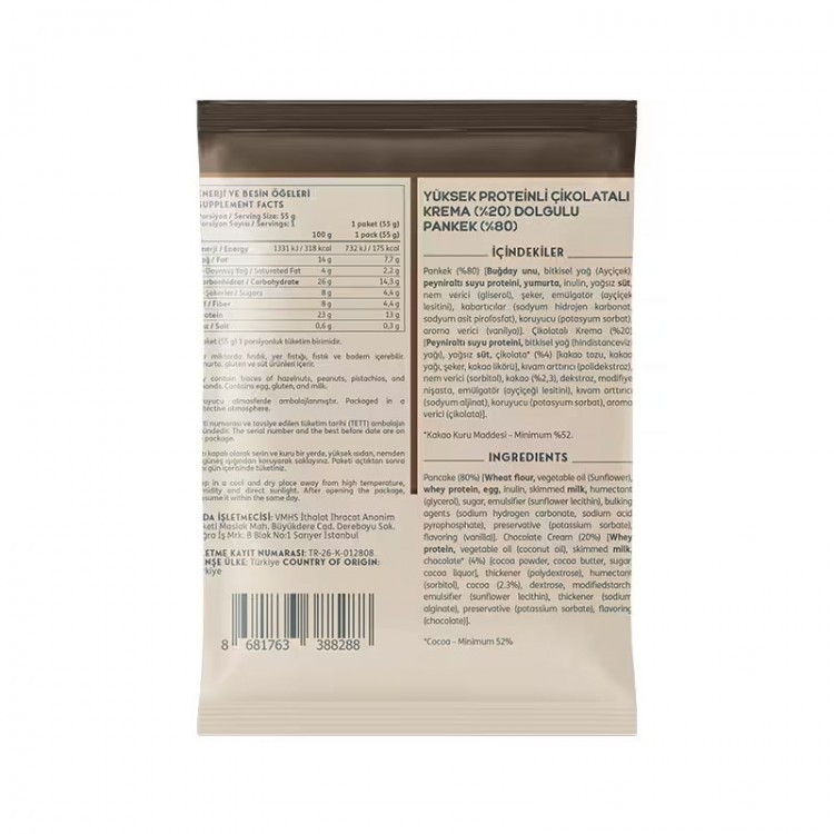 CLEAN POWDERS PROTEİN PANCAKE 55 GR 1 ADET