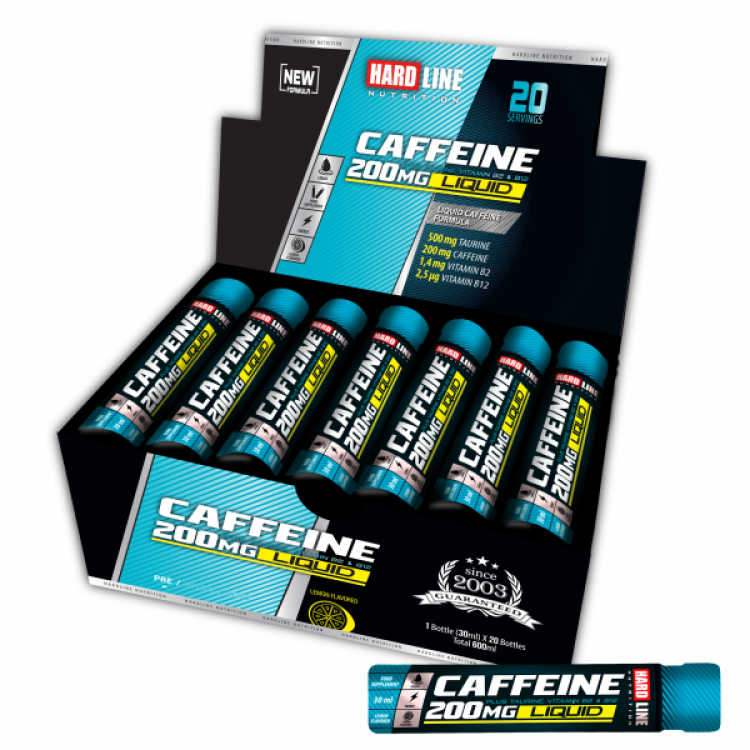 HARDLİNE CAFFEİNE 200 MG LİQUİD 20 ADET (30 Ml)