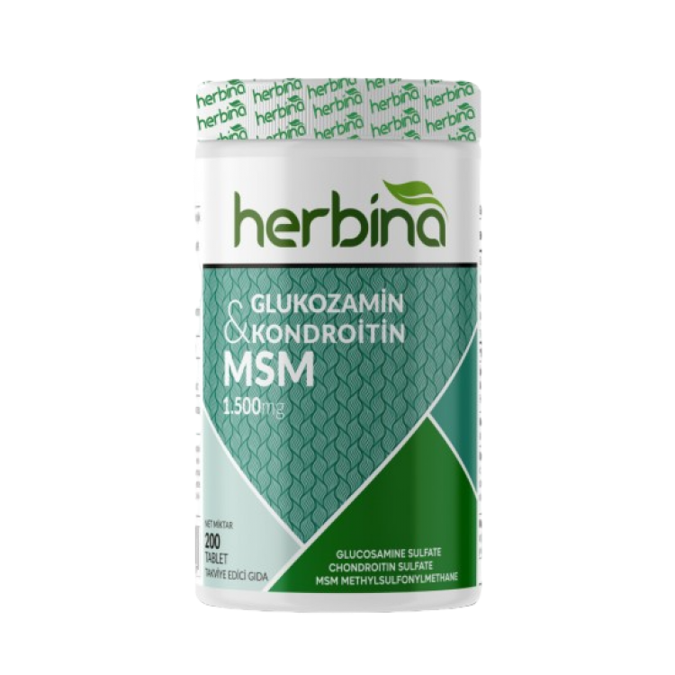 HERBİNA GLUCOSAMİNE CHONDROİTİN MSM 200 TABLET