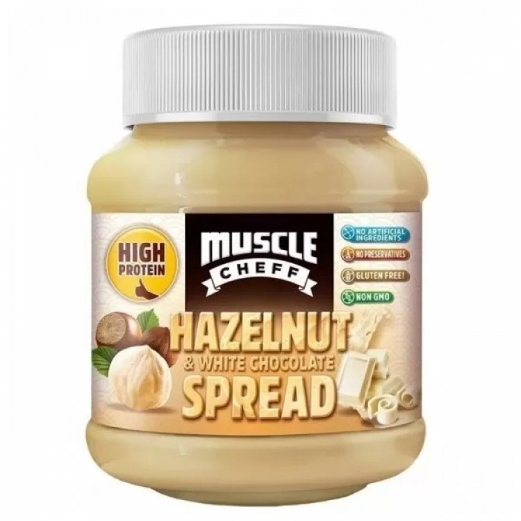 MUSCLE CHEFF HAZELNUT & WHİTE CHOCOLATE SPREAD 350 GR