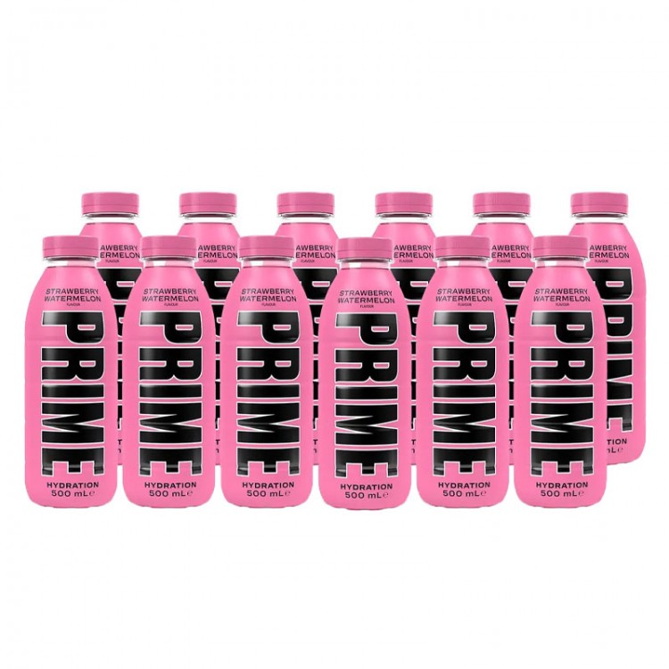 PRIME HYDRATION STRAWBERRY WATERMALON 500 ML 12 ADET