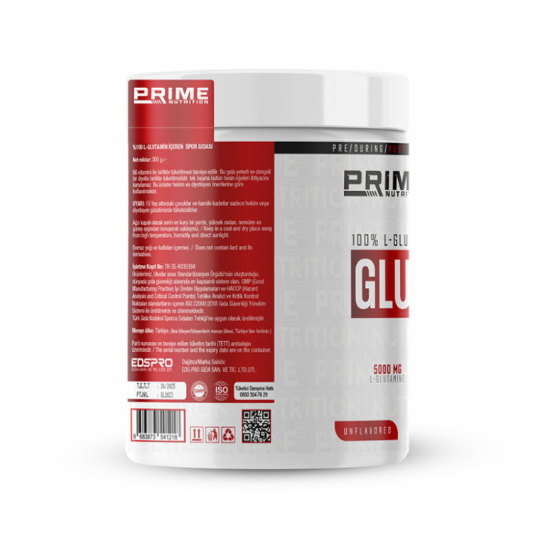 PRİME NUTRİTİON L-GLUTAMİNE 125 GR