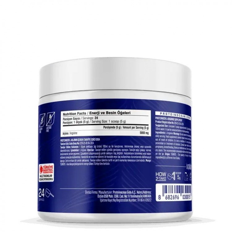 PROTEİNOCEAN ARGININE 120 GR