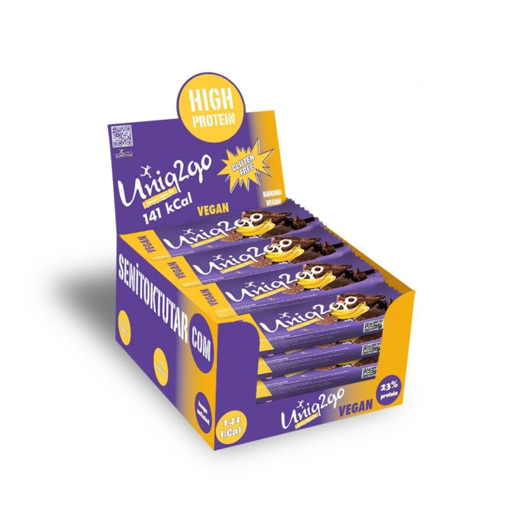 UNİQ2GO BANANA VEGAN MİDİ BAR(38 GR) - 16 ADET