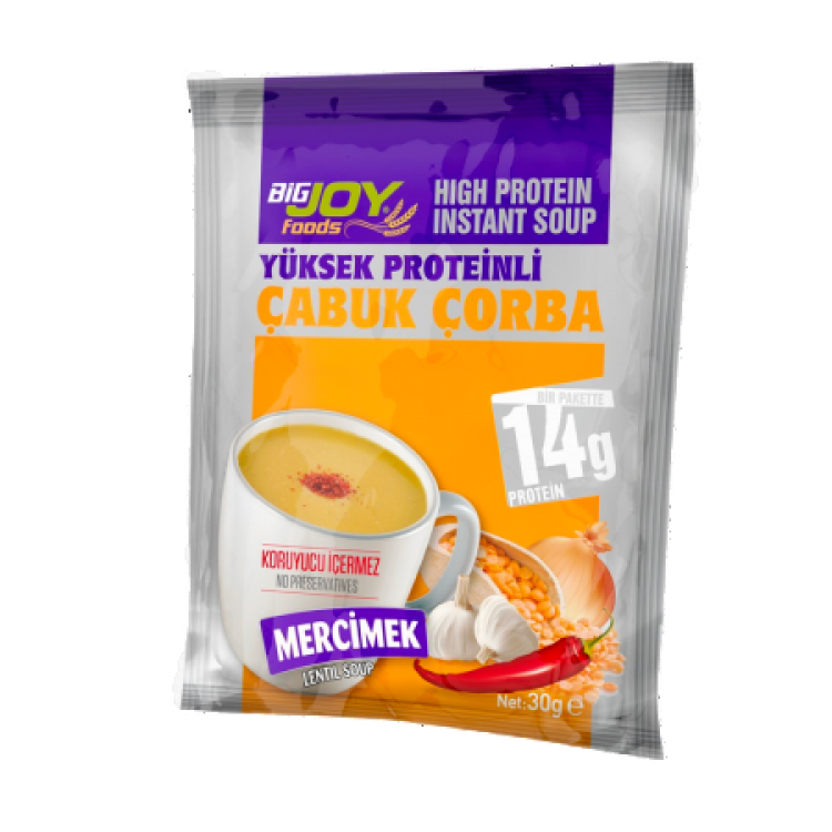 BİG JOY YÜKSEK PROTEİNLİ ÇABUK ÇORBA 34 GR - 1 ADET