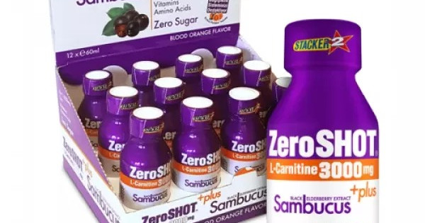 zero shot l-carnitine sambucus 960 ml ZERO SHOT 3000 MG L-CARNİTİNE + PLUS SAMBUCUS - 12 ADET