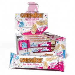GRENADE BIRTHDAY CAKE PROTEIN BAR 60 GR 12 ADET