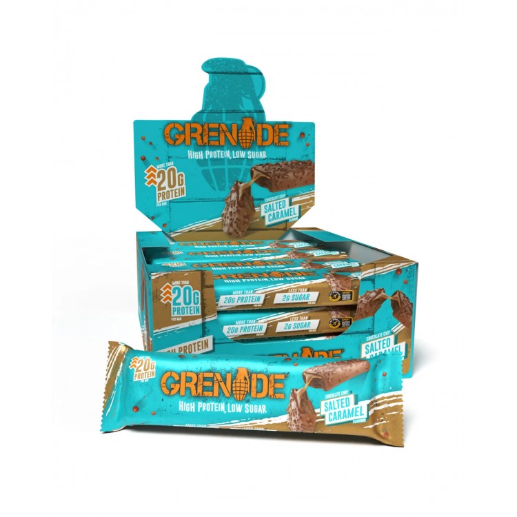 GRENADE SALTED CARAMEL PROTEIN BAR 60 GR 12 ADET GRENADE SALTED CARAMEL PROTEIN BAR 60 GR 12 ADET