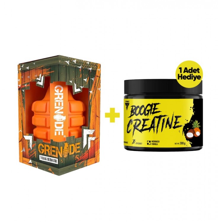 GRENADE THERMO DETONATOR 100 KAPSÜL + TREC BOOGİEMAN CREATINE 300 GR GRENADE THERMO DETONATOR 100 KAPSÜL + TREC BOOGİEMAN CREATINE 300 GR